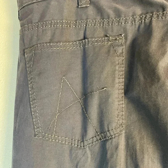 AXIS LA Mens 40x32 Chino Straight Fit Pants Brown Gray Pockets Cotton Stretch - Picture 8 of 11